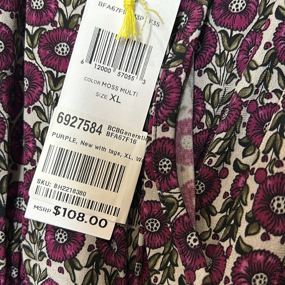 BCBG Print Wrap Dress-size XL-NWT - Picture 8 of 10